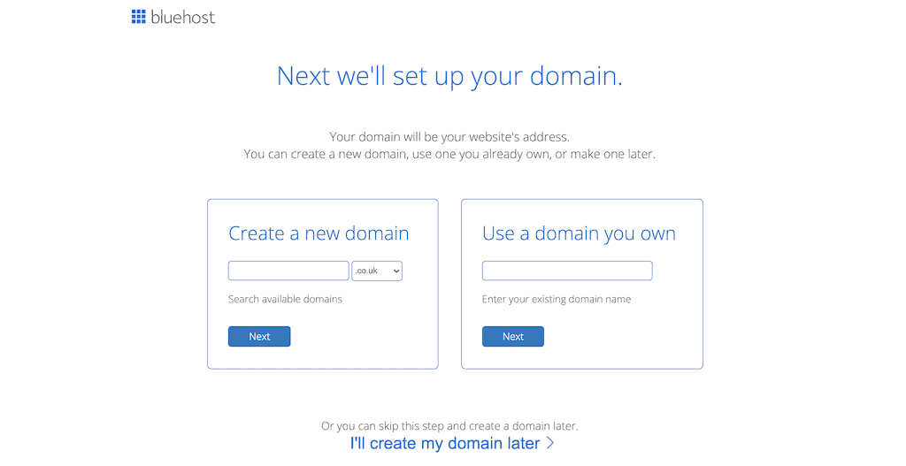 Bluehost Free Domain Name