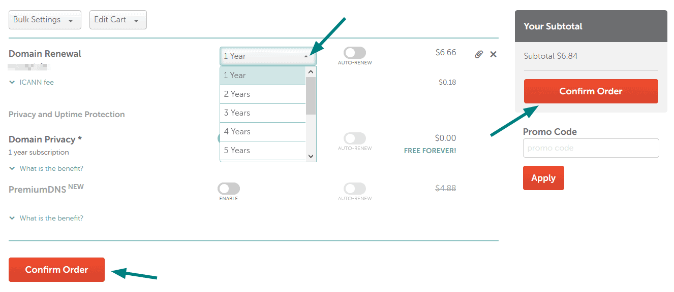 Namecheap domain renewal
