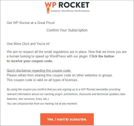 Wp Rocket coupon