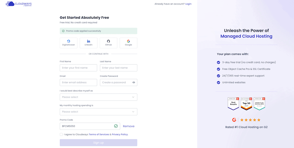 CloudWays Black Friday Promo code