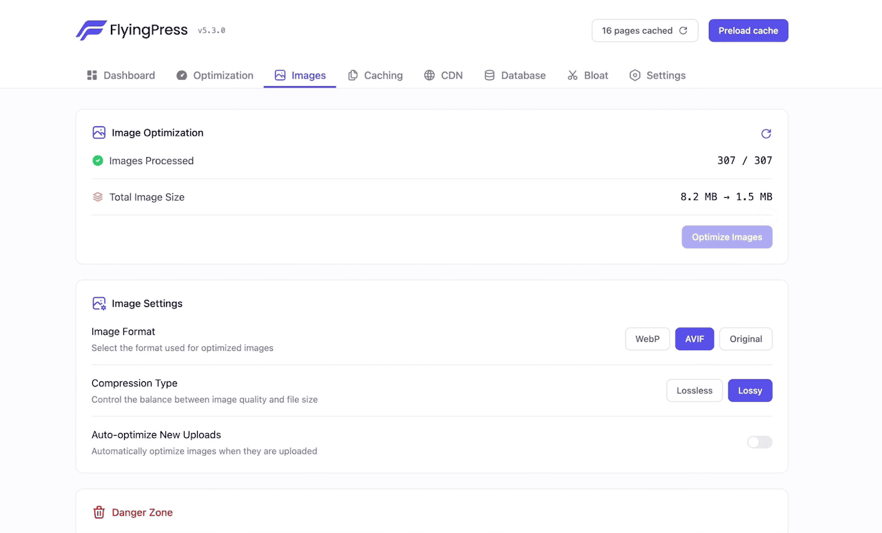 FlyingPress Image Optimization