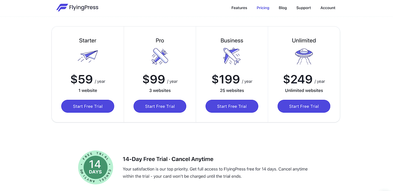 FlyingPress pricing