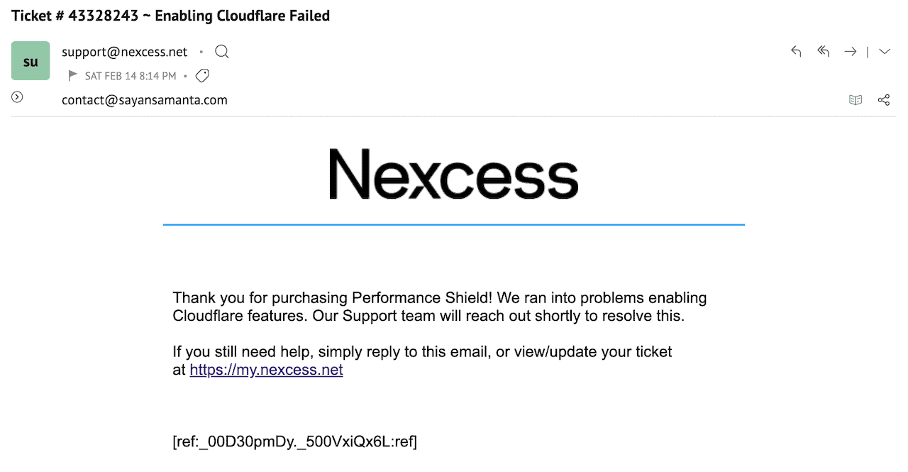 Liquid Web Cloudflare Integration failed