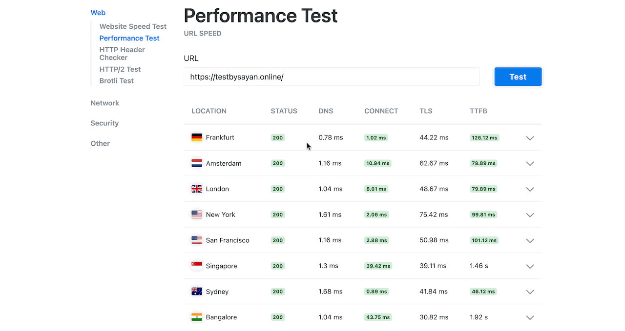 Liquid Web TTFB on asian servers