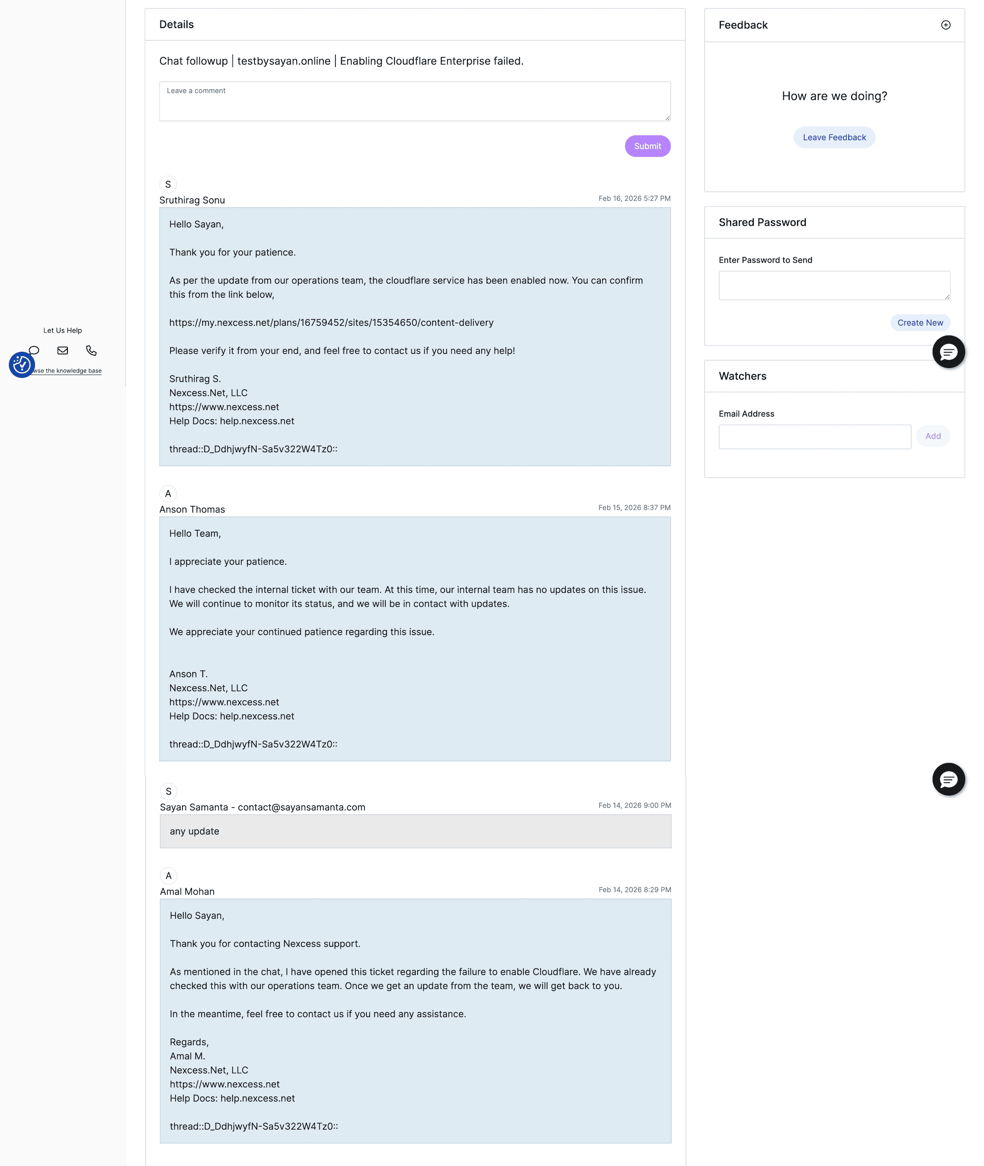 Liquid Web support 48 hours delay