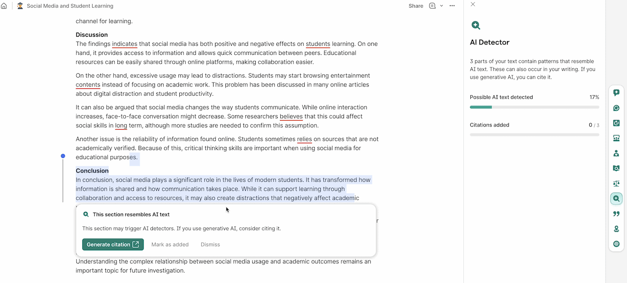 Grammarly AI Detector