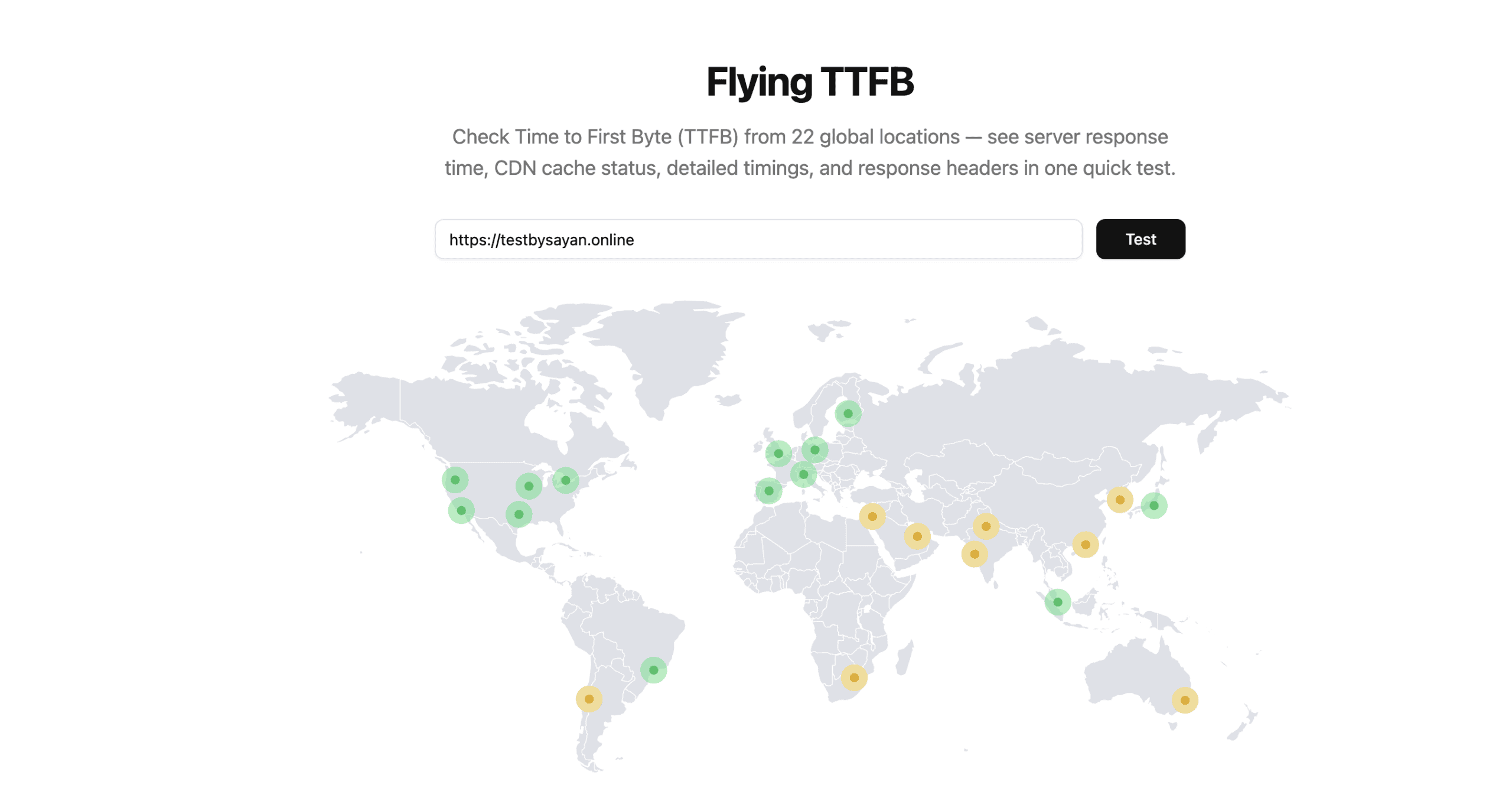 Liquid Web Global TTFB Latency