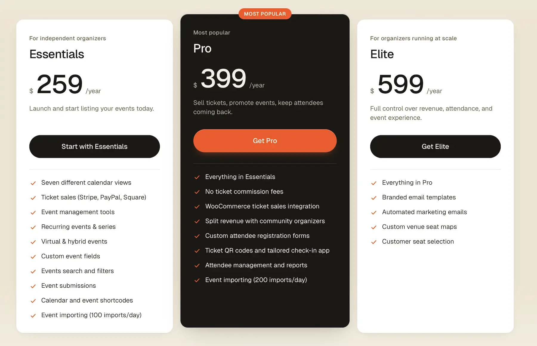 LIquid Web The events calender pricing LIquid Web The events calender pricing